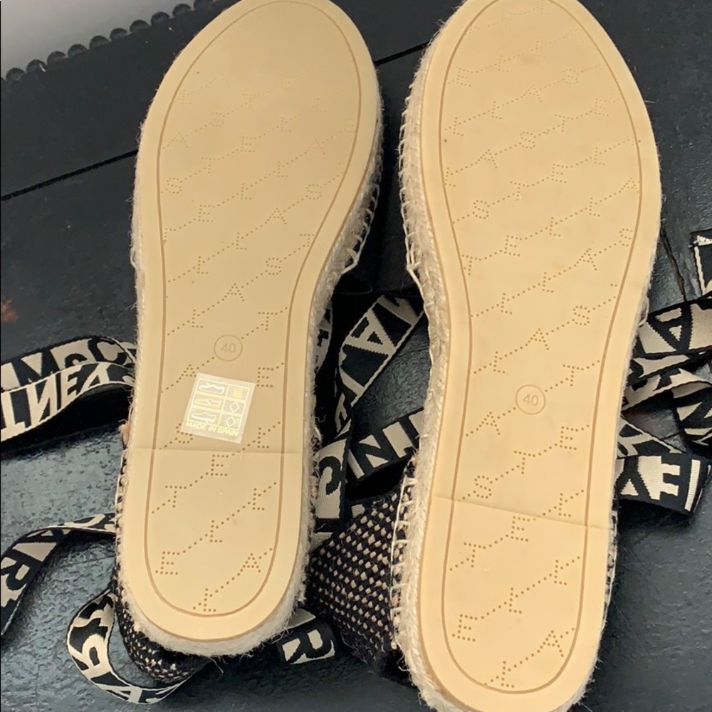 NWT Stella McCartney flat espadrilles logo ribbon - Picture 6 of 16